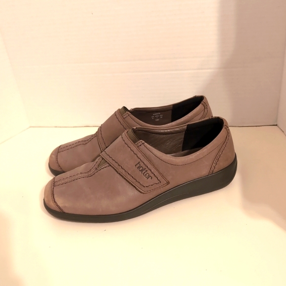 Hotter Comfort Concept Amber Women's Leather Taupe Shoes Size 7 - Picture 4 of 8